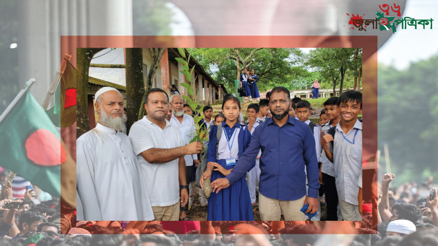 মাটিরাঙ্গায় বিভিন্ন শিক্ষা প্রতিষ্ঠানে গাছের চারা বিতরণ